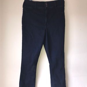 High waisted skinny jeans